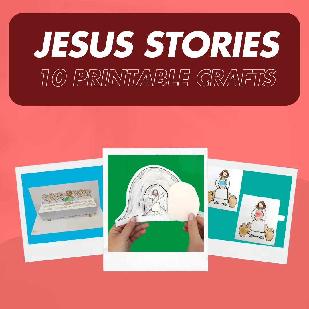 Jesus Printable Bible Crafts Pack
